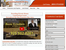 Tablet Screenshot of constructionloanpro.com